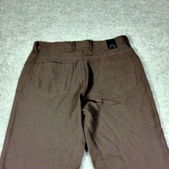 Alberto Tom Pants Mens Sz 33 Brown Golf Comfort Fit Ceramica Solid - Picture 9 of 16